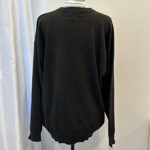 Uomo Bravo 100% Cashmere Sweater dark gray sz XL